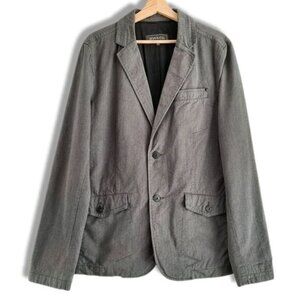 RW & CO. Casual Cotton Blend Blazer Jacket Grey Men's Sz M